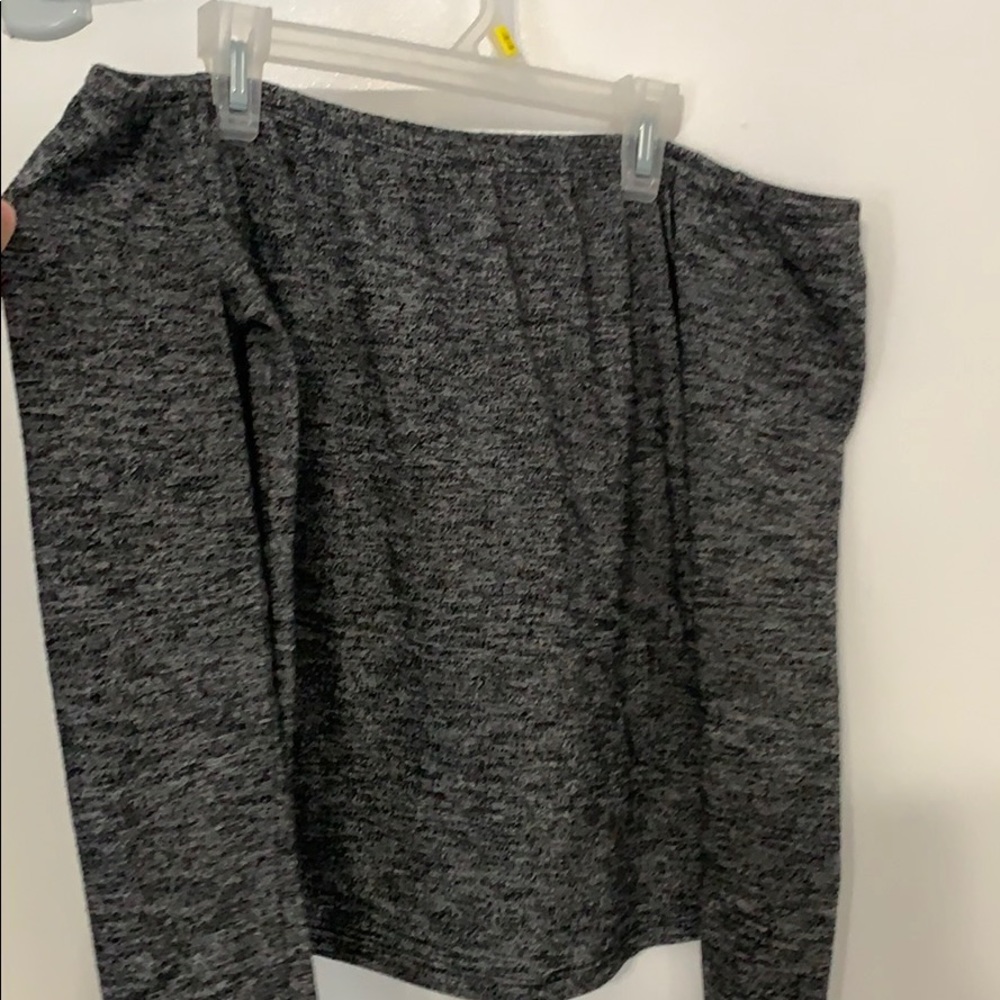 forever21 off the shoulder grey long sleeve